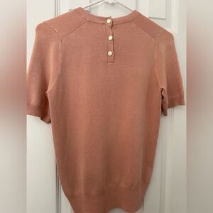 Zara Peach Short Sleeve Top